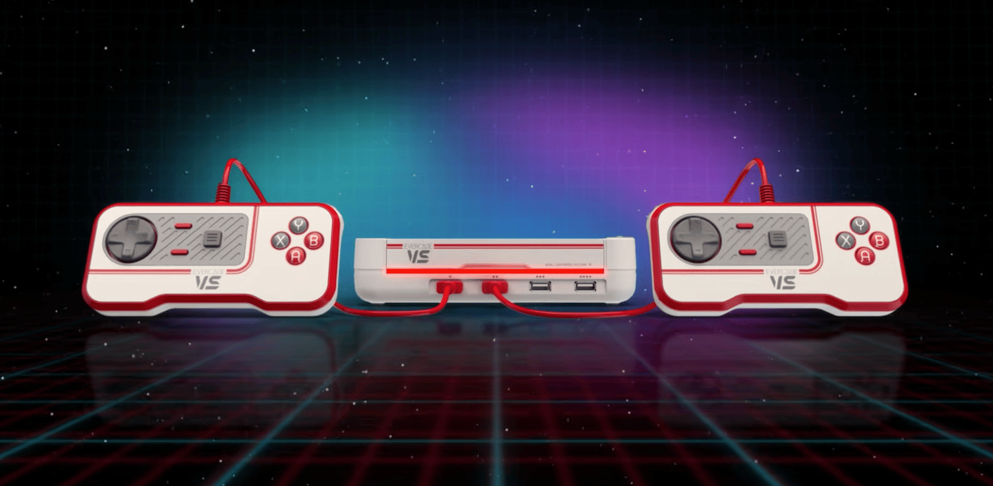 Evercade VS retro game console mashes old and new schools together post thumbnail image
