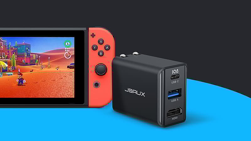 Portable Nintendo Switch dock fast-charges and upscales to 4K post thumbnail image